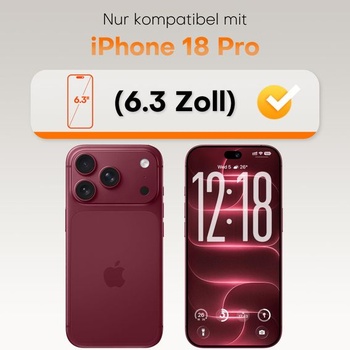 Ochranné tvrdené sklo TOCOL pre iPhone 18 Pro 6,3 palca, jednoduchá inštalácia, priehľadné iPhone 18 Pro