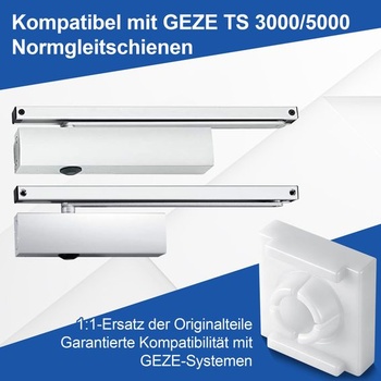 Náhradné posuvníky Enhon pre dverné zatvárače GEZE TS 3000 a TS 5000, posuvný blok pre zasunutie do