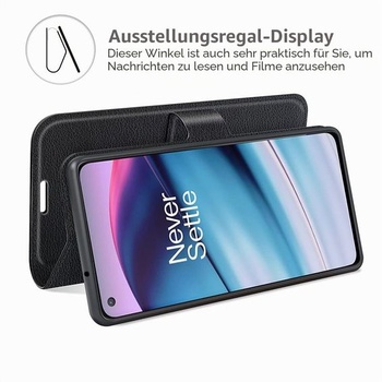 Púzdro pre OnePlus Nord CE 5G, kožené flipové púzdro so stojanom, slot na kartu, magnetické