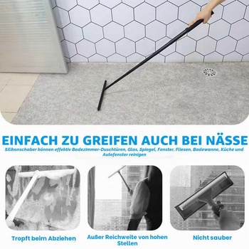Nastaviteľná sprchová stierka, silikónová