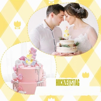 Narodeninové sviečky číslo 3, žlté motýlie sviečky na tortu s číslom 3, žltá včela 3