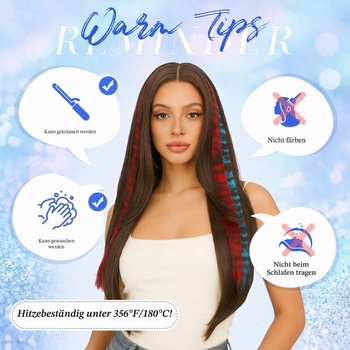 FESHFEN Clip-in predlžovanie vlasov s leopardím vzorom, strieborné, farebné pramene vlasov pre ženy