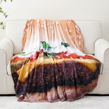 Deka s hamburgerom Battilo 150x150 cm