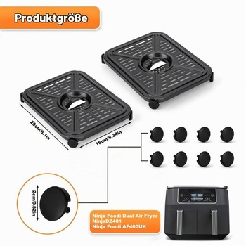 Grilovacia doska do fritézy Ninja Foodi AF400EU/DZ401 9,5 l 6 v 1 DualZone fritézy, 2 kusy, tanier