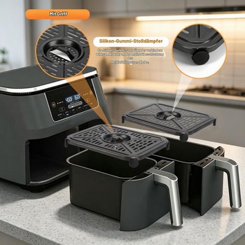 Grilovací deska do fritézy Ninja Foodi AF400EU /DZ401 9,5 l 6 v 1 DualZone fritézy, 2 kusy, talíř
