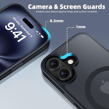 Matný kryt X-level pro iPhone 17, pro MagSafe, černý