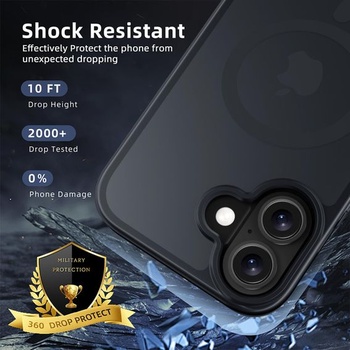 Matný kryt X-level pro iPhone 17, pro MagSafe, černý