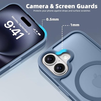 Matný kryt X-level pro iPhone 17, pro MagSafe, modrý pro iPhone 17 modrý
