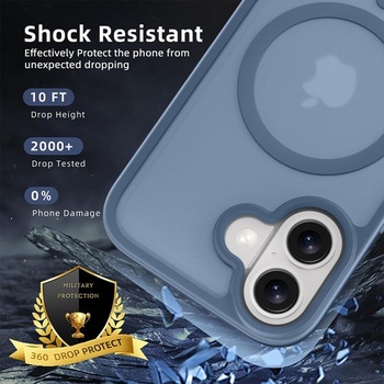 Matný kryt X-level pro iPhone 17, pro MagSafe, modrý pro iPhone 17 modrý