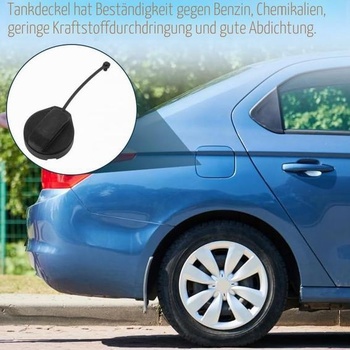 Viečko palivovej nádrže s poistným pásikom, náhrada pre VW Polo 9N, Golf 4/5/6, Passat, Audi A4, A6,