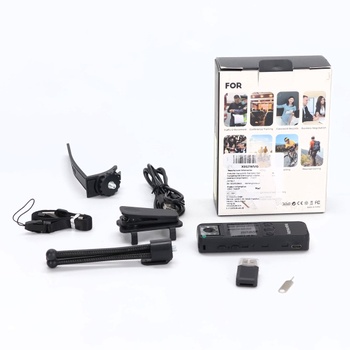 Kaysunlink 1080P FHD telová kamera so 128GB kartou, otočným objektívom o 180 °, nočným videním,