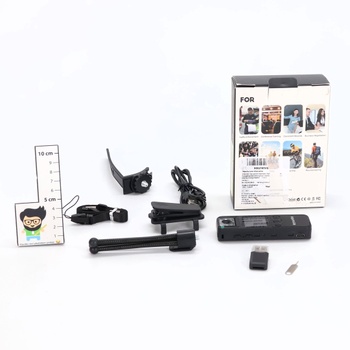 Kaysunlink 1080P FHD tělová kamera se 128GB kartou, otočným objektivem o 180°, nočním viděním,