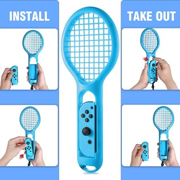 Tenisové rakety LYCEBELL pre Nintendo Switch, kompatibilné s hrami Mario Tennis Aces, príslušenstvo