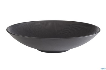 APS 85062 Miska NERO, melamín, 2,2 l, Ø 30 cm, výška 7 cm, čierna Ø 30 cm, výška 7 cm Miska