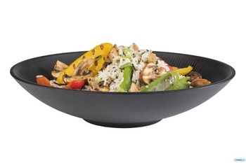 APS 85062 Miska NERO, melamín, 2,2 l, Ø 30 cm, výška 7 cm, čierna Ø 30 cm, výška 7 cm Miska