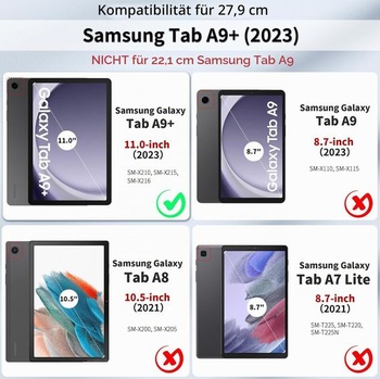 Otočné puzdro EasyAcc pre Samsung Galaxy Tab A9 Plus / A9+ 11 palcov 2023 čierne