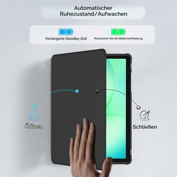 Otočné puzdro EasyAcc pre Samsung Galaxy Tab A9 Plus / A9+ 11 palcov 2023 čierne