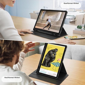 Otočné puzdro EasyAcc pre Samsung Galaxy Tab A9 Plus / A9+ 11 palcov 2023 čierne