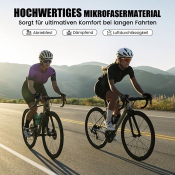 Cyklistické rukavice ATERCEL pre mužov a ženy, 5mm SBR výplň, veľkosť S, čierne