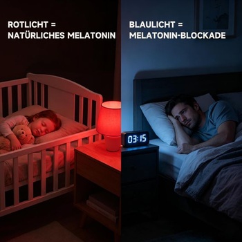 Aigostar LED nočné svetlo s červeným svetlom, stmievateľné svetlo na spanie, 9W, 2 ks
