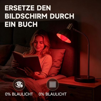 Aigostar LED nočné svetlo s červeným svetlom, stmievateľné svetlo na spanie, 9W, 2 ks
