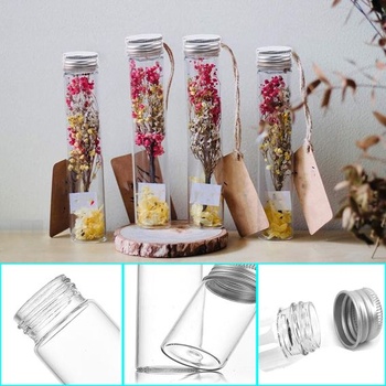 40 zkumavek se šroubovacími uzávěry, 20ml průhledné skleněné zkumavky, 22×80mm zkumavky s víčky,