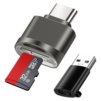 Čtečka karet Micro SD AXFEE, USB C na SD, s adaptérem USB…