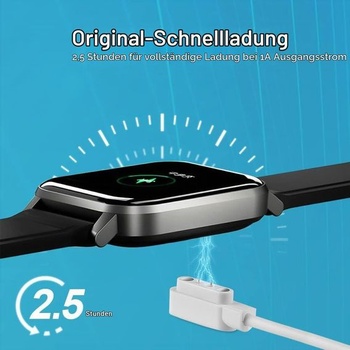 Magnetická nabíjačka AXFEE kompatibilná s náramkom Xiaomi, USB kábel č. 1 biely 4mm