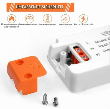 AXFEE LED transformátor 12W 12V, LED transformátor 230V na 12V konštantné napätie 12,0 12,0 Wattov