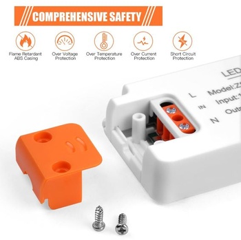 AXFEE LED transformátor 60W 24V, LED transformátor 230V na 24V konštantné napätie 12.0 60.0 Watt