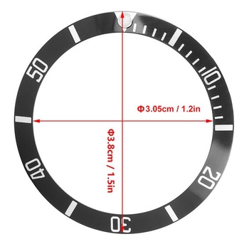 Náhradná vložka do lunety hodiniek 40mm viacfarebná vložka do lunety hodiniek na opravu dielov hodiniek