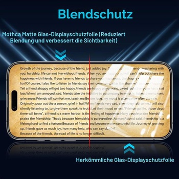 Ochranné sklo Mothca Matte pre iPhone Air, balenie 2 ks + rýchlofix 6,5 palca - iPhone 17 Air