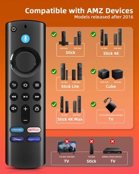 Náhradný hlasový diaľkový ovládač pre chytré televízory St1ck (4k, 2. generácie, 3. generácie, Lite),