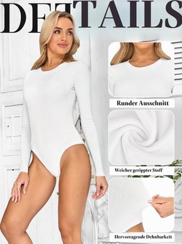 Dámske body s dlhým rukávom a okrúhlym výstrihom, elegantné body s dlhým rukávom a zapínaním na