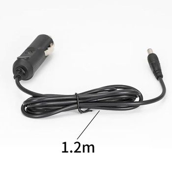 Zástrčka do zapaľovača cigariet v aute 12V DC 5A, zástrčka 5,5mm x 2,1mm, s káblom 1,2m