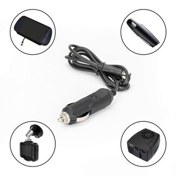 Zástrčka do zapaľovača cigariet v aute 12V DC 5A, zástrčka 5,5mm x 2,1mm, s káblom 1,2m