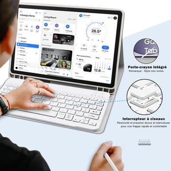 Puzdro s klávesnicou pre Samsung Galaxy Tab A9 Plus 11 palcov 2023 SM-X210/X216/X218, magnetická