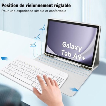 Puzdro s klávesnicou pre Samsung Galaxy Tab A9 Plus 11 palcov 2023 SM-X210/X216/X218, magnetická