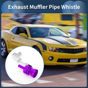 INFINAUTO Turbo Sound výfuková píšťalka pre vozidlá, 1 súprava, hliník M fialová