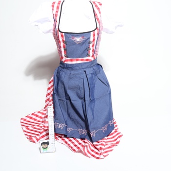 Dámsky kostým dirndl na Oktoberfest, kostým slúžky, kostým nemeckého pivného festivalu, bavorské