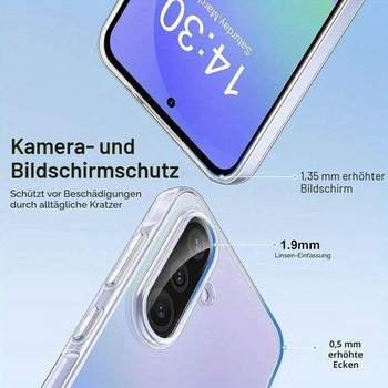 Priehľadný silikónový kryt Oprimio pre Samsung A26 [100% priehľadný] [nemecký materiál] [ultra tenký]