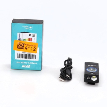 Mini svietidlo BORUIT EV30, dobíjacie EDC svietidlo 550 lúmenov s UV svetlom 365 nm, hliníková zliatina
