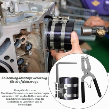 Sťahovacia páska na piestne krúžky 53-175 mm, nerezová svorka pre automobily a motocykle, nástroj na
