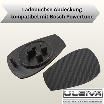 2x Kryt nabíjacej zásuvky kompatibilný s Bosch Powertube BDU2xx pre elektrobicykle