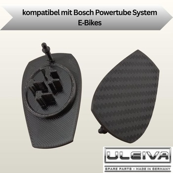 2x Kryt nabíjacej zásuvky kompatibilný s Bosch Powertube BDU2xx pre elektrobicykle
