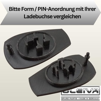 2x Kryt nabíjacej zásuvky kompatibilný s Bosch Powertube BDU2xx pre elektrobicykle