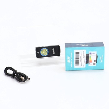 Mini svietidlo BORUIT EV30, dobíjacie EDC svietidlo 550 lúmenov s UV svetlom 365 nm, hliníková zliatina