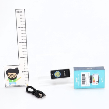 Mini svietidlo BORUIT EV30, dobíjacie EDC svietidlo 550 lúmenov s UV svetlom 365 nm, hliníková zliatina