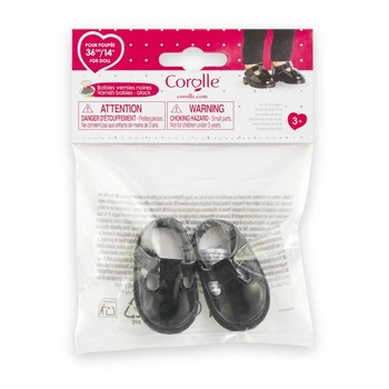 Ma Corolle 9000212990 Lakované bábiky bábätká, čierne, topánočky pre bábiky Ma Corolle, 36 cm, od 3