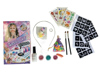 Sada tetovaní Glitter so šperkami a nálepkami 18ks